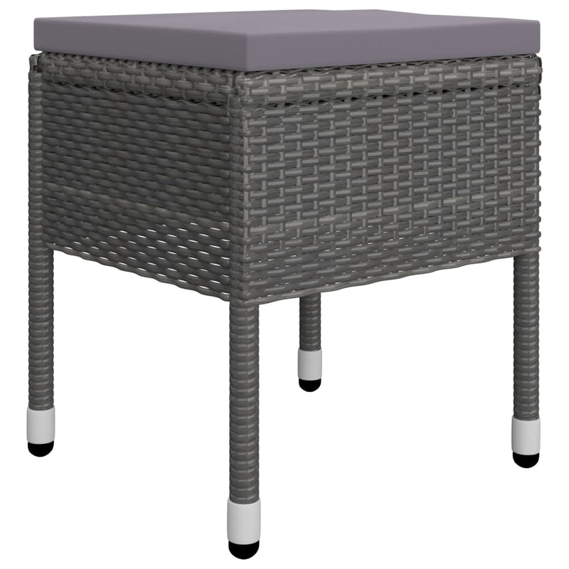 vidaXL 9 Piece Garden Dining Set Grey