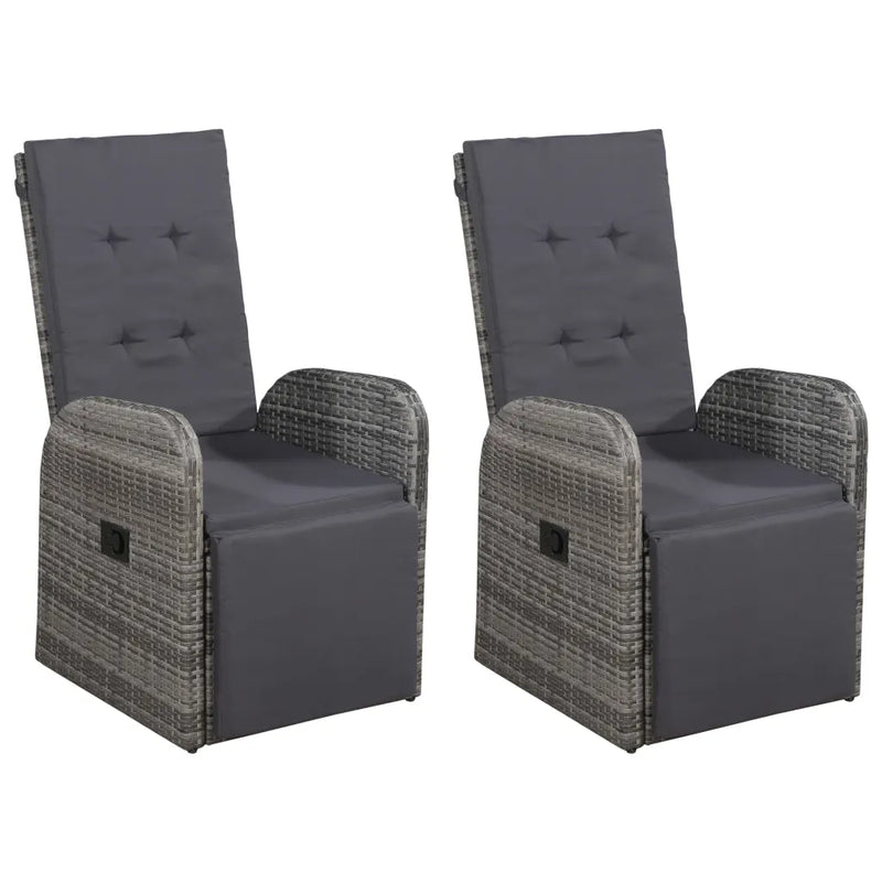 5 Piece Garden Dining Set Grey