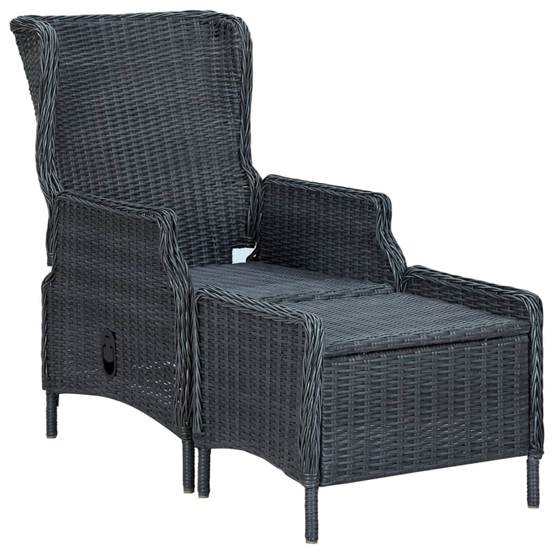 vidaXL 5 Piece Garden Dining Set Dark Grey