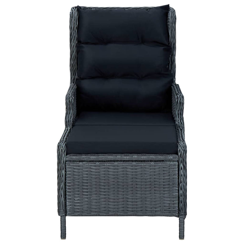 vidaXL 5 Piece Garden Dining Set Dark Grey