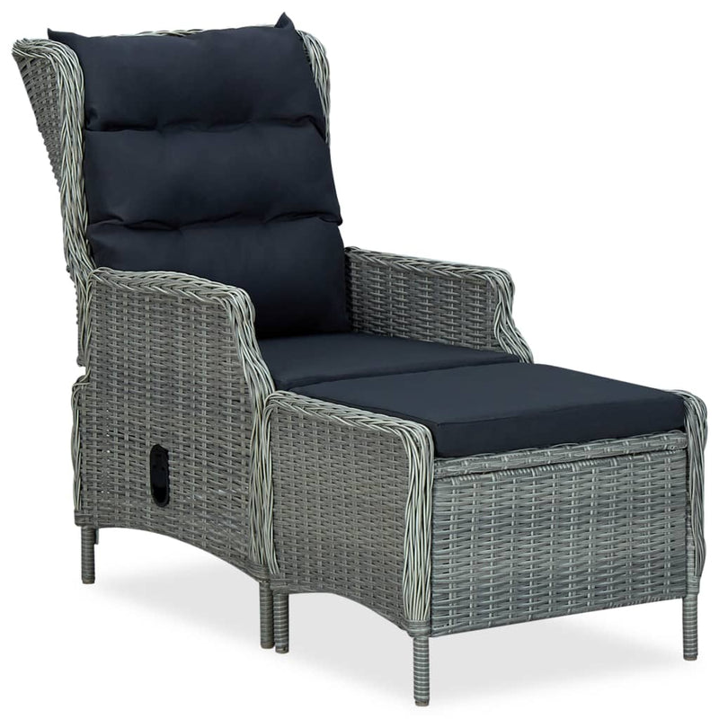 vidaXL 5 Piece Garden Dining Set Light Grey