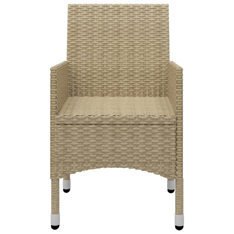 vidaXL 5 Piece Garden Dining Set Beige