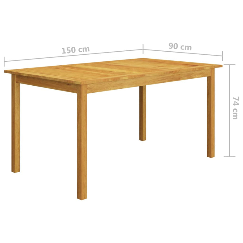 vidaXL 7 Piece Garden Dining Set Brown