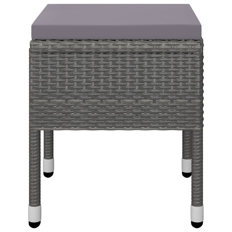 vidaXL 7 Piece Garden Dining Set Grey