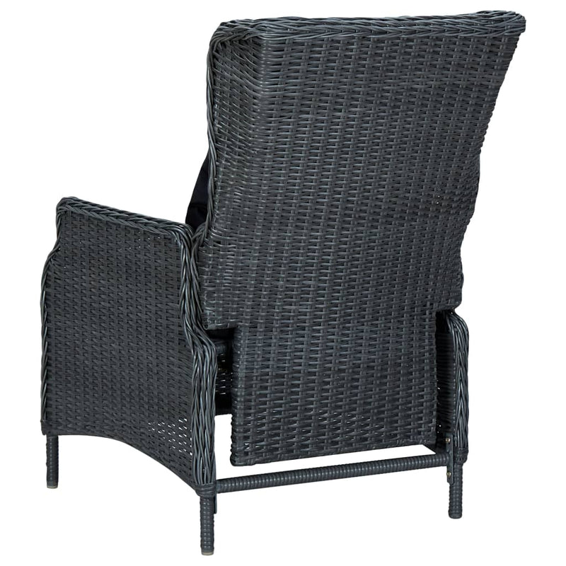 vidaXL 7 Piece Garden Dining Set Dark Grey