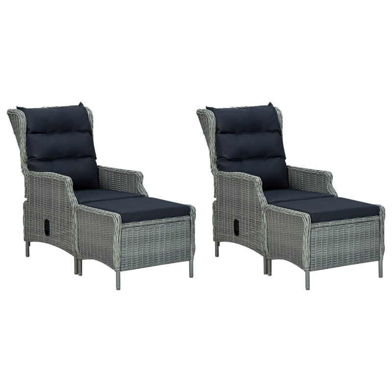 vidaXL 7 Piece Garden Dining Set Light Grey