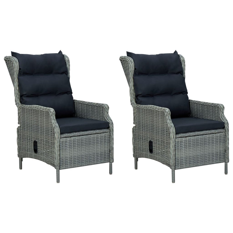 vidaXL 7 Piece Garden Dining Set Light Grey