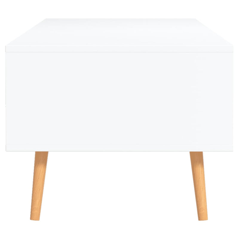 vidaXL Coffee Table White 100x49.5x43 cm Engineered Wood