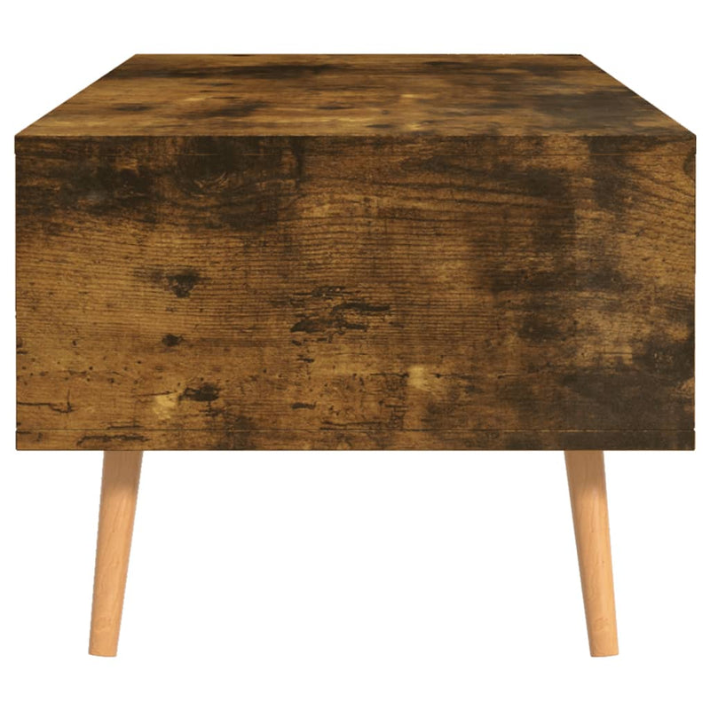 vidaXL Coffee Table Smoked Oak 100x49.5x43 cm Engineered Wood