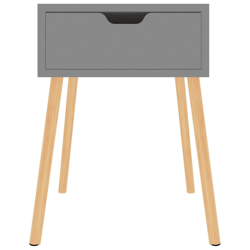 vidaXL Bedside Cabinets 2 pcs Grey 40x40x56 cm Engineered Wood