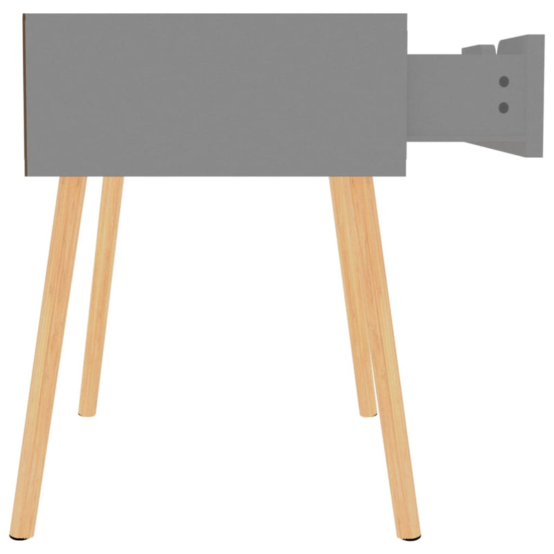 vidaXL Bedside Cabinets 2 pcs Grey 40x40x56 cm Engineered Wood