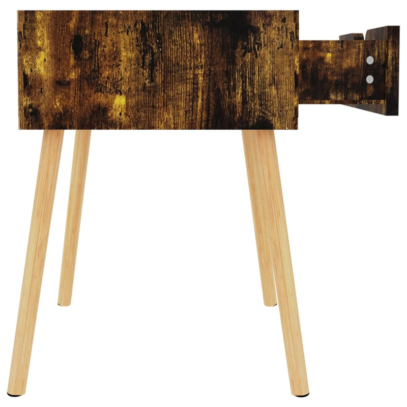 vidaXL Bedside Cabinet Smoked Oak 40x40x56 cm Engineered Wood