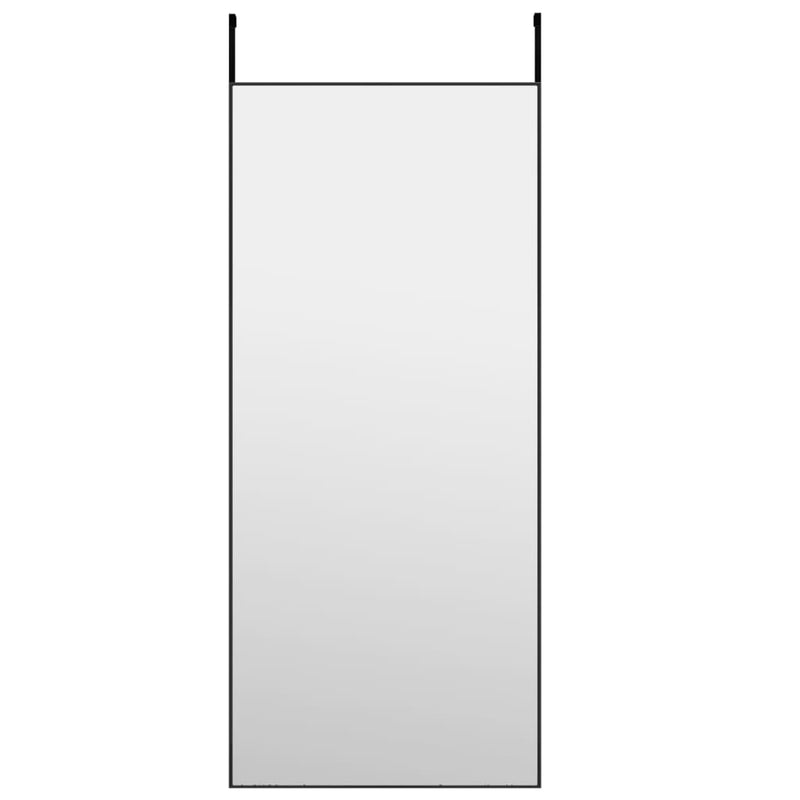 vidaXL Door Mirror Black 40x100 cm Glass and Aluminium