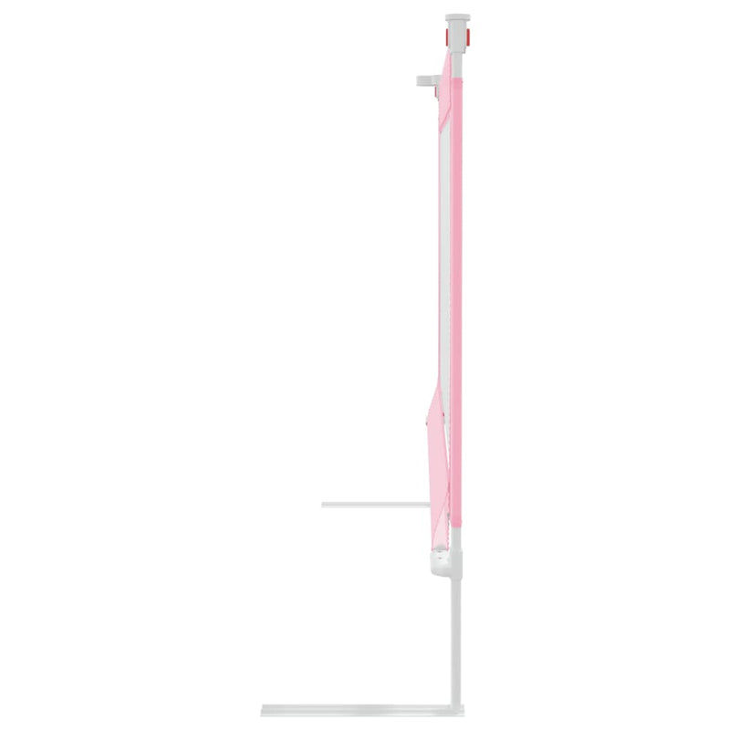 Toddler Safety Bed Rail Pink 140x25 cm Fabric