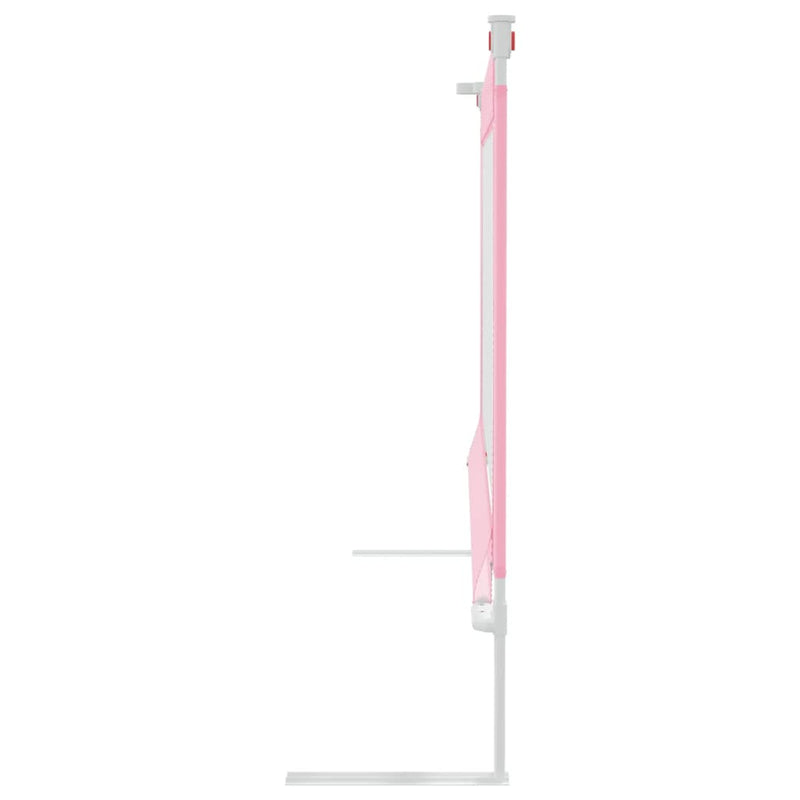 Toddler Safety Bed Rail Pink 190x25 cm Fabric