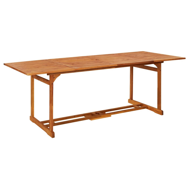 vidaXL Garden Dining Table 220x90x75 cm Solid Wood Acacia