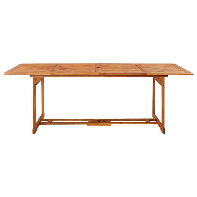 vidaXL Garden Dining Table 220x90x75 cm Solid Wood Acacia