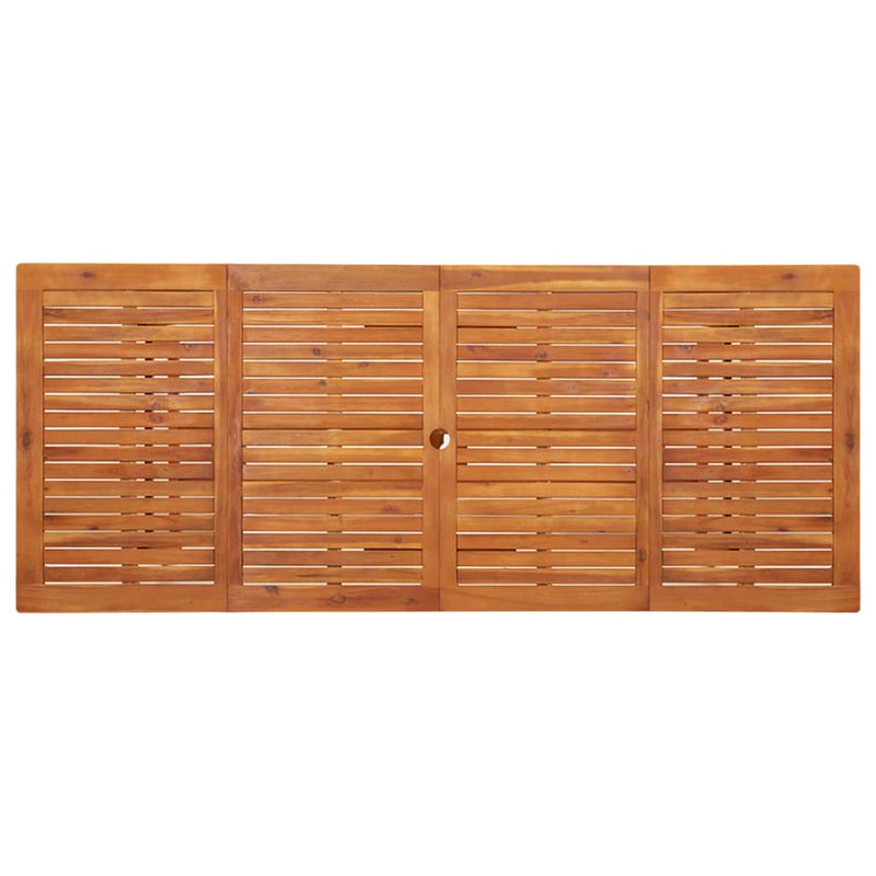 vidaXL Garden Dining Table 220x90x75 cm Solid Wood Acacia