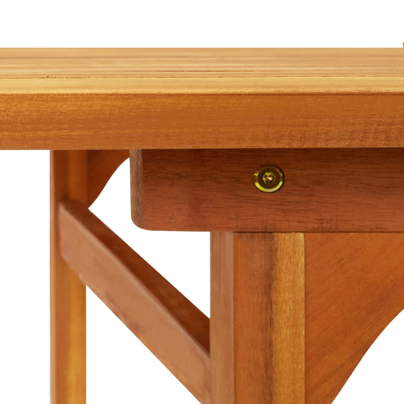 vidaXL Garden Dining Table 220x90x75 cm Solid Wood Acacia