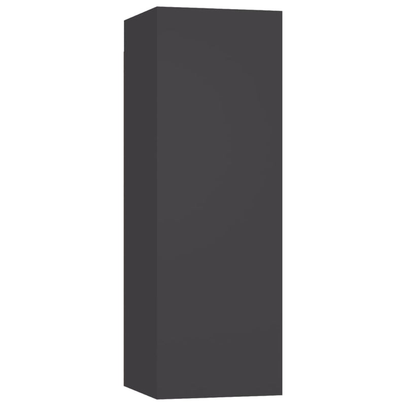 vidaXL TV Cabinet Grey 30.5x30x90 cm Engineered Wood