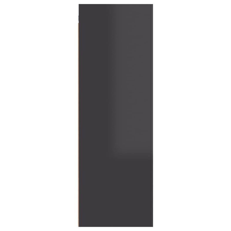 vidaXL TV Cabinet High Gloss Grey 30.5x30x90 cm Engineered Wood