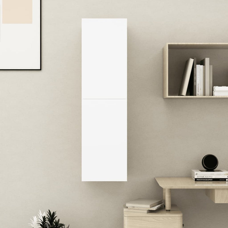 vidaXL TV Cabinet White 30.5x30x110 cm Engineered Wood