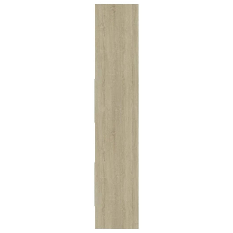 vidaXL Book Cabinet Sonoma Oak 40x35x180 cm Engineered Wood