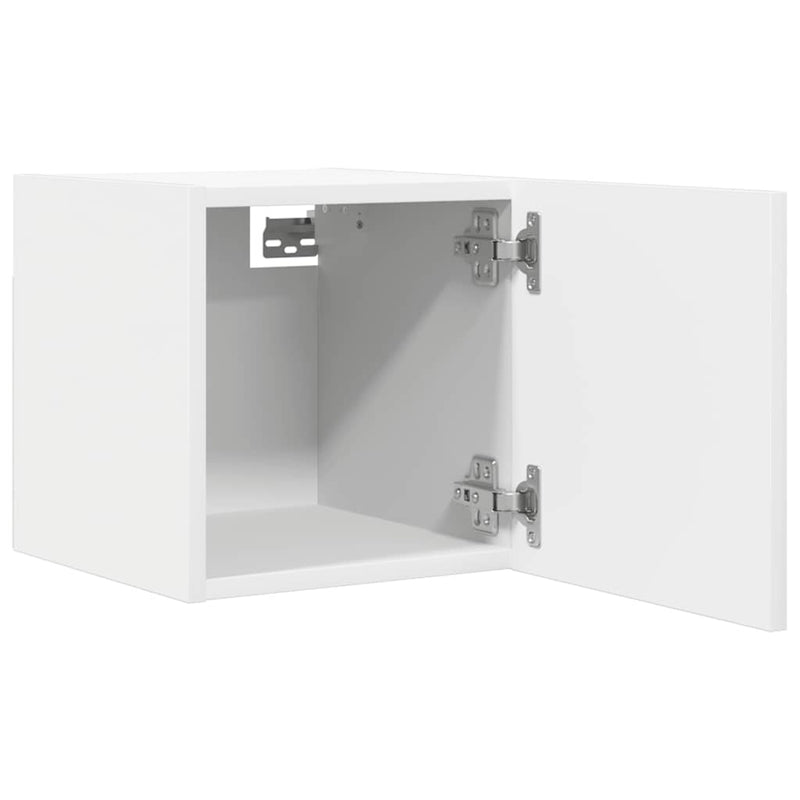 vidaXL Wall Mounted TV Cabinet White 30.5x30x30 cm