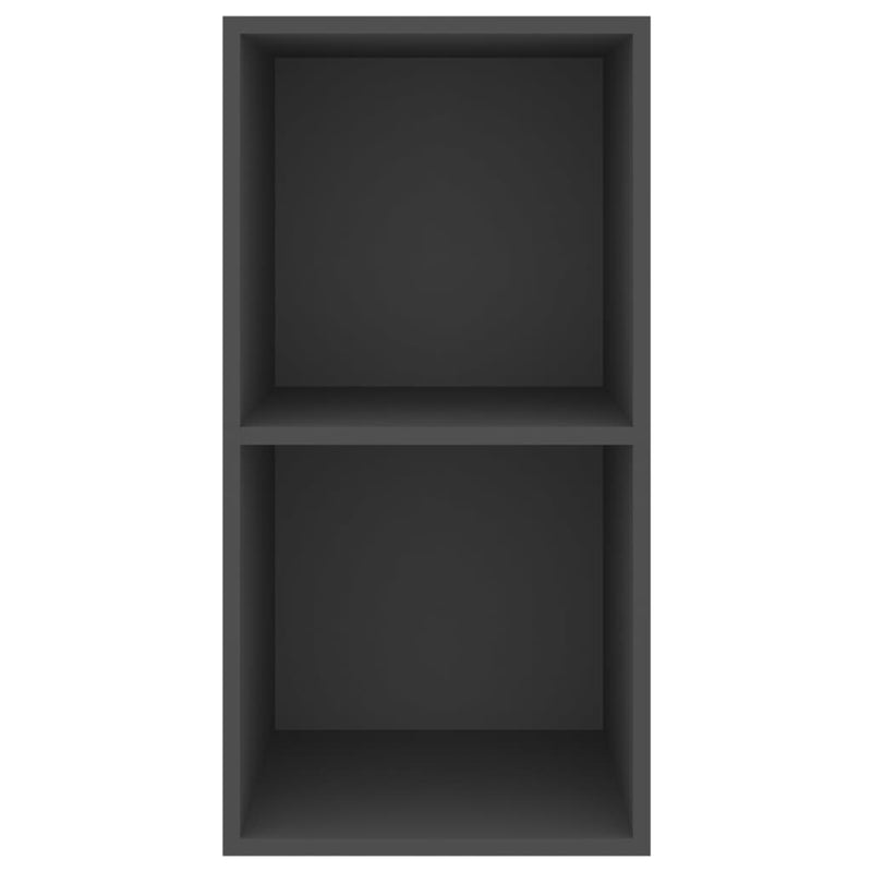 vidaXL Wall-mounted TV Cabinet Grey 37x37x72 cm Engineered Wood