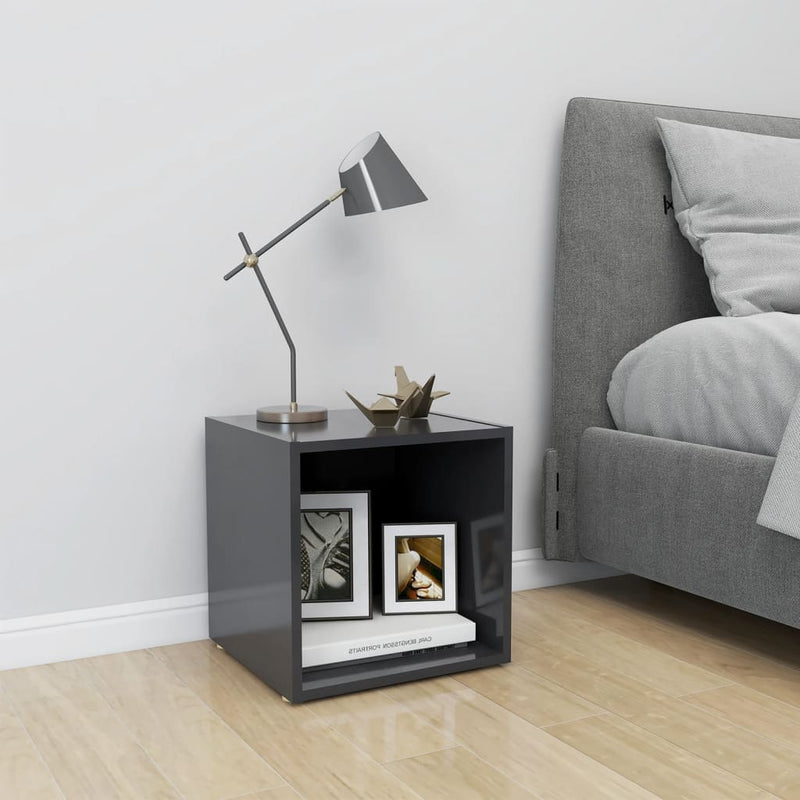 vidaXL TV Cabinet Grey 37x35x37 cm Engineered Wood