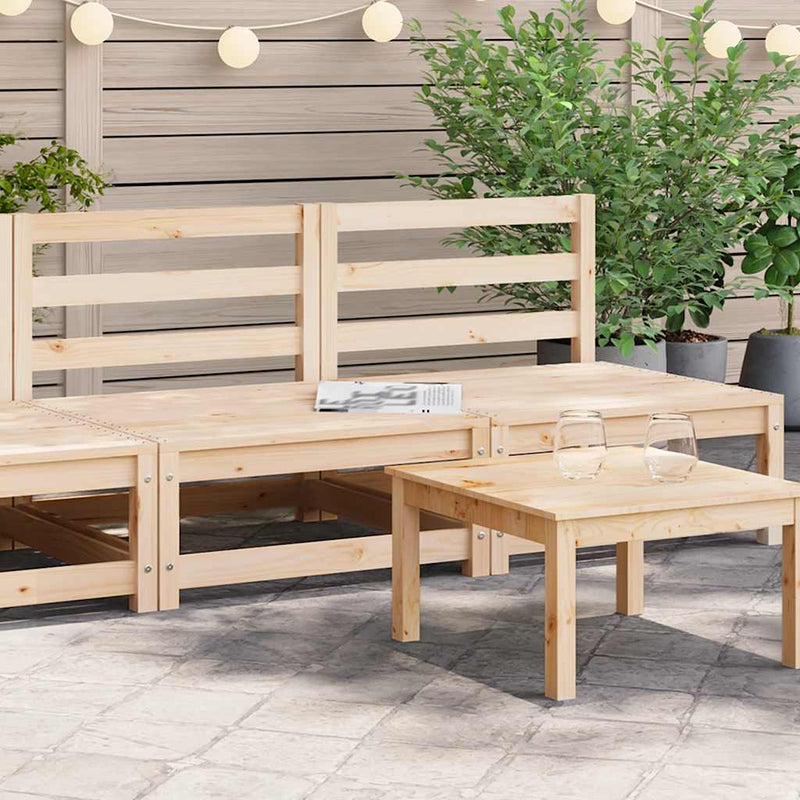 vidaXL Garden Middle Sofa Solid Pinewood