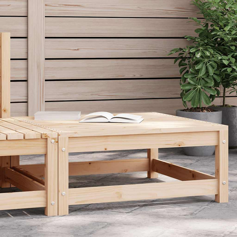 vidaXL Garden Footstool 70x70x30 cm Solid Pinewood