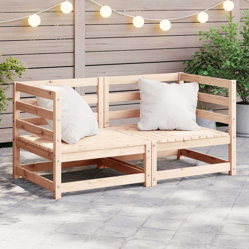 vidaXL Garden Corner Sofas 2 pcs Solid Pinewood