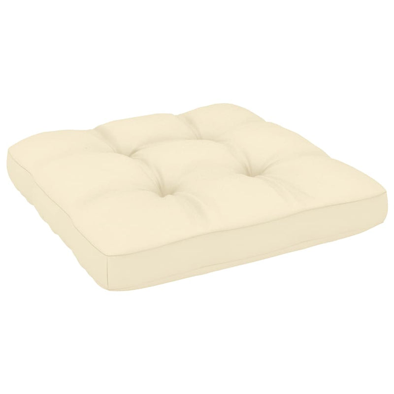 vidaXL Garden Footstool with Cushion Honey Brown Solid Pinewood