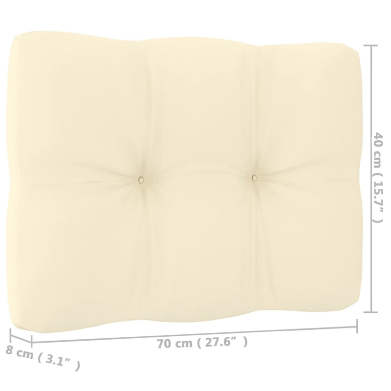 vidaXL Garden 2-Seater Sofa with Cushions Honey Brown Solid Pinewood