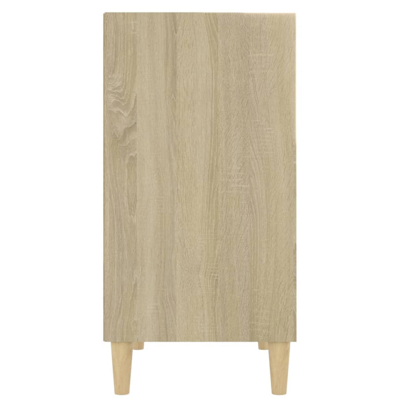 vidaXL Sideboard White and Sonoma Oak 57x35x70 cm Engineered Wood