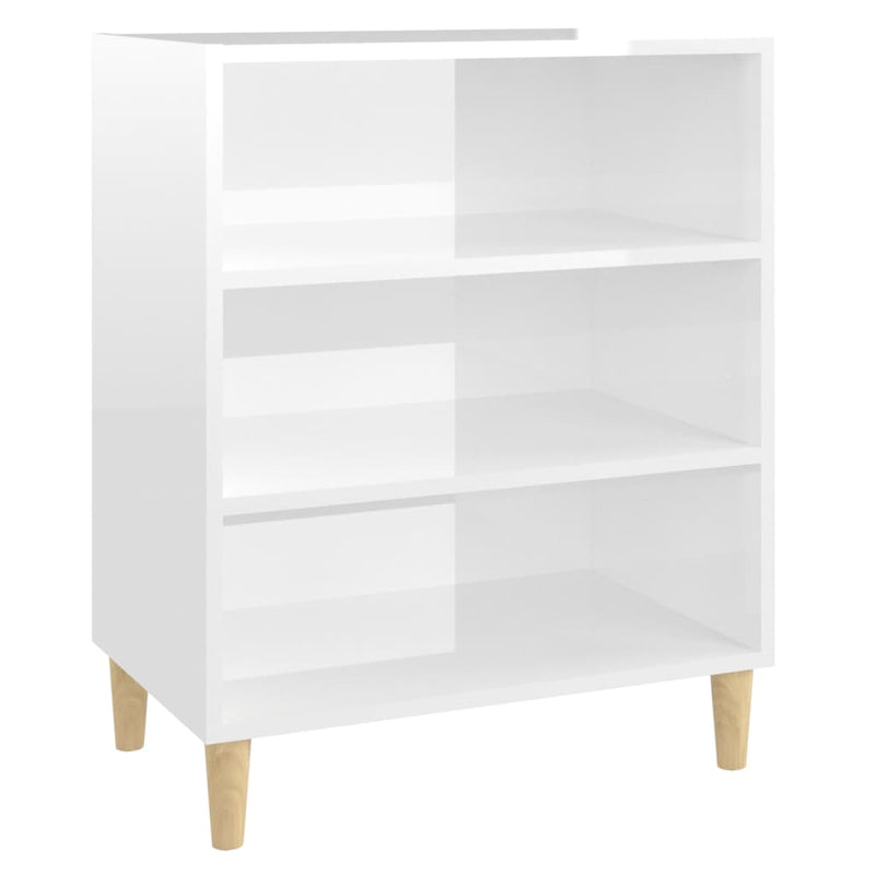 vidaXL Sideboard High Gloss White 57x35x70 cm Engineered Wood