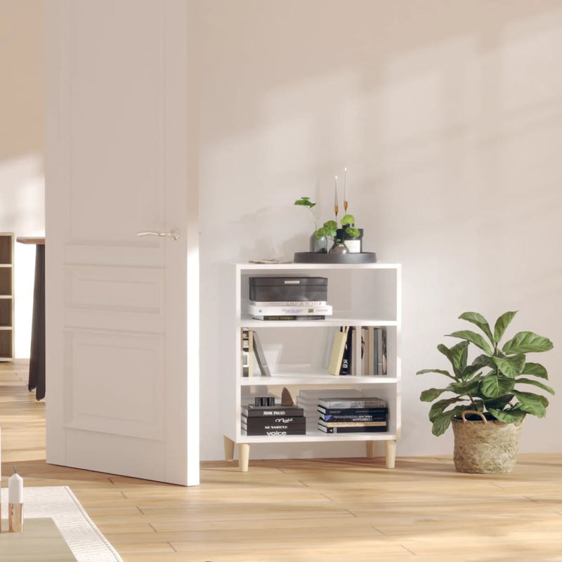 vidaXL Sideboard High Gloss White 57x35x70 cm Engineered Wood