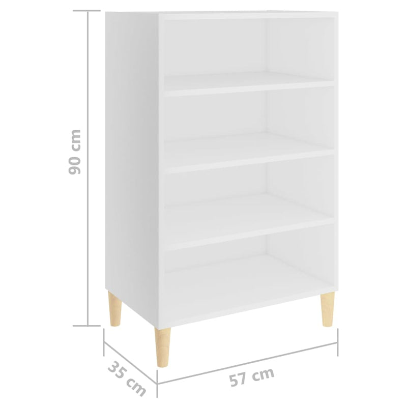 vidaXL Sideboard White 57x35x90 cm Engineered Wood