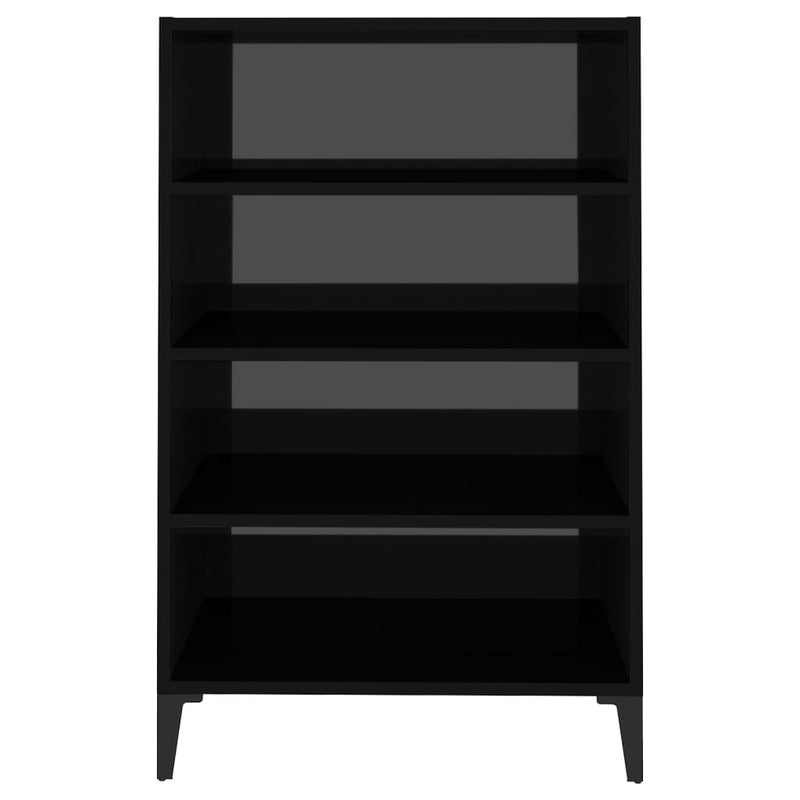 vidaXL Sideboard High Gloss Black 57x35x90 cm Engineered Wood