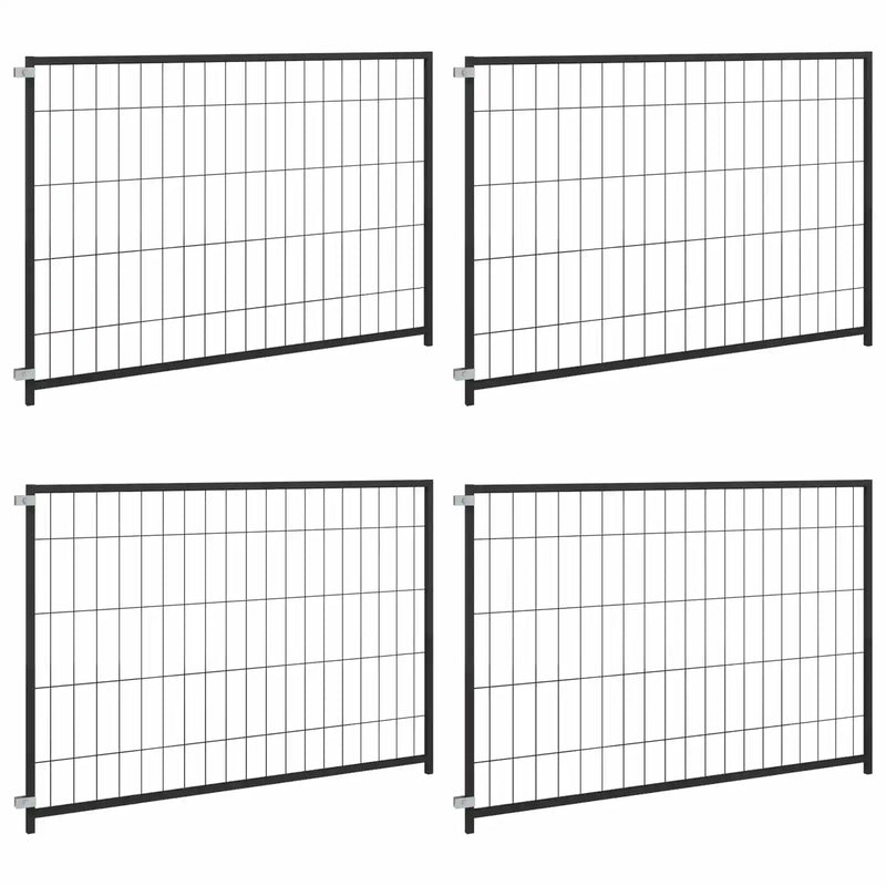 Animal Cage without Door Black 300 x 100 x 70 cm Steel