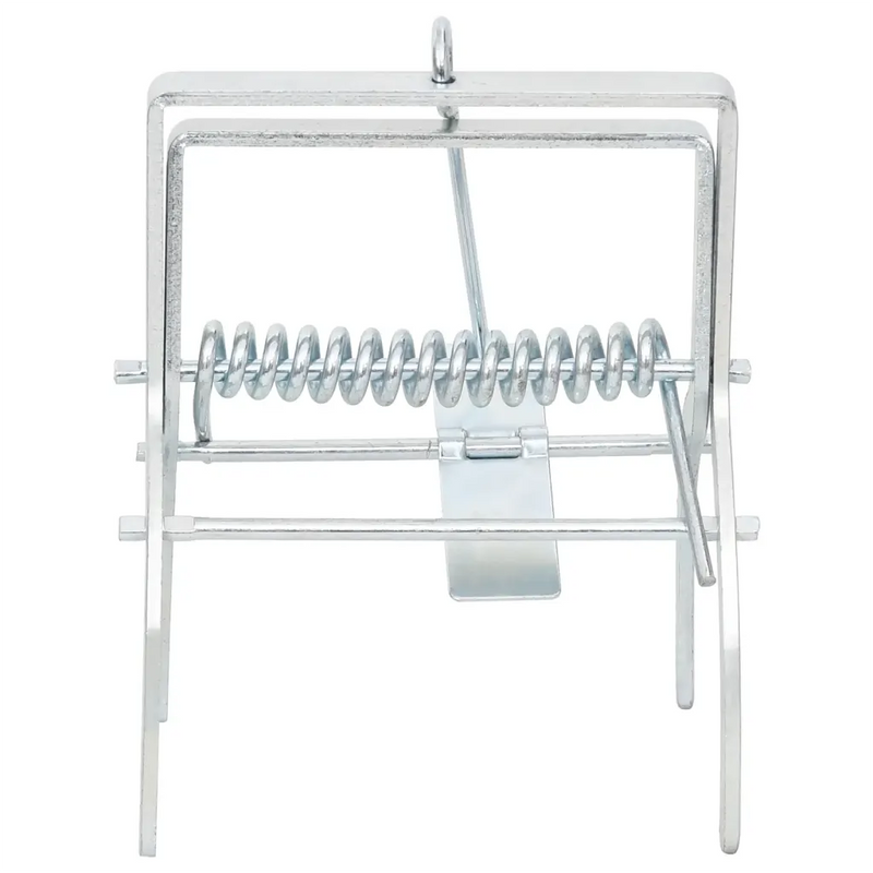 Mole Traps 4 pcs Silver Galvanised Steel