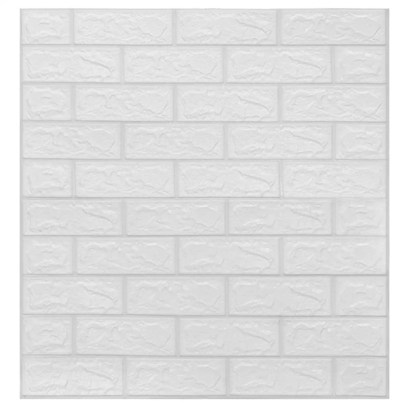3D Wallpaper Bricks Self-adhesive 20 pcs White