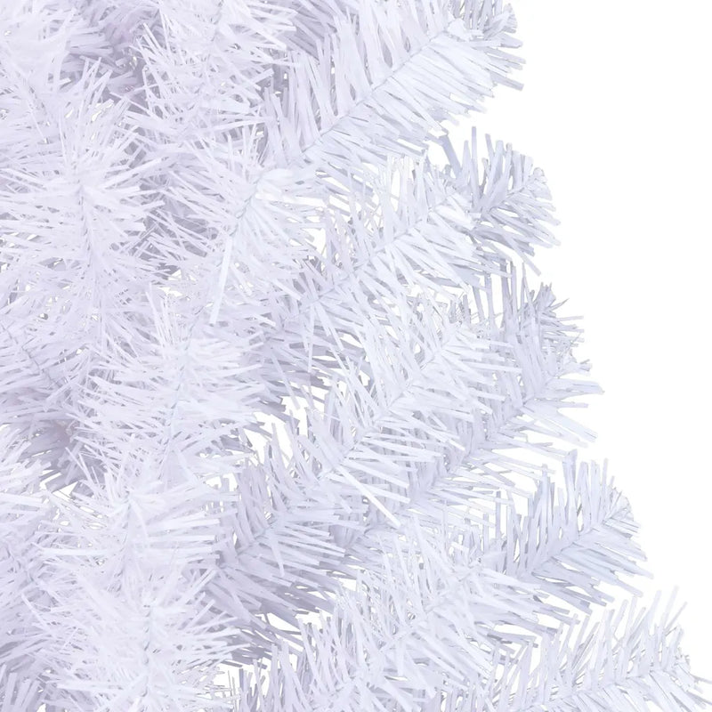 Artificial Half Christmas Tree with Stand White 120 cm PVC