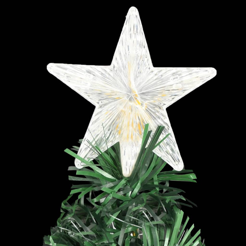 vidaXL Pre-lit Christmas Tree with Stand 120 cm Fibre Optic
