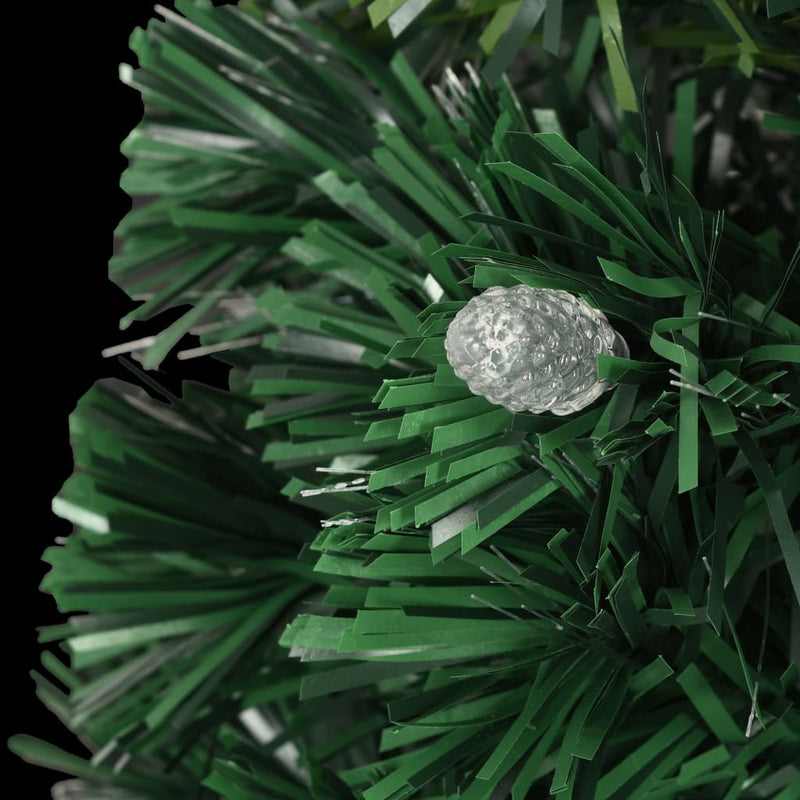 vidaXL Artificial Pre-lit Christmas Tree with Stand 180 cm Fibre Optic
