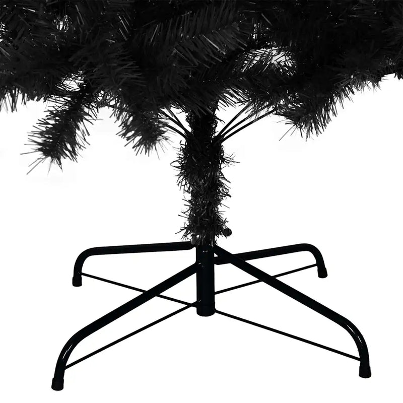 Artificial Christmas Tree with Stand Black 240 cm PVC