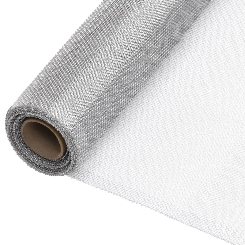 vidaXL Mesh Screen Aluminium 80x500 cm Silver