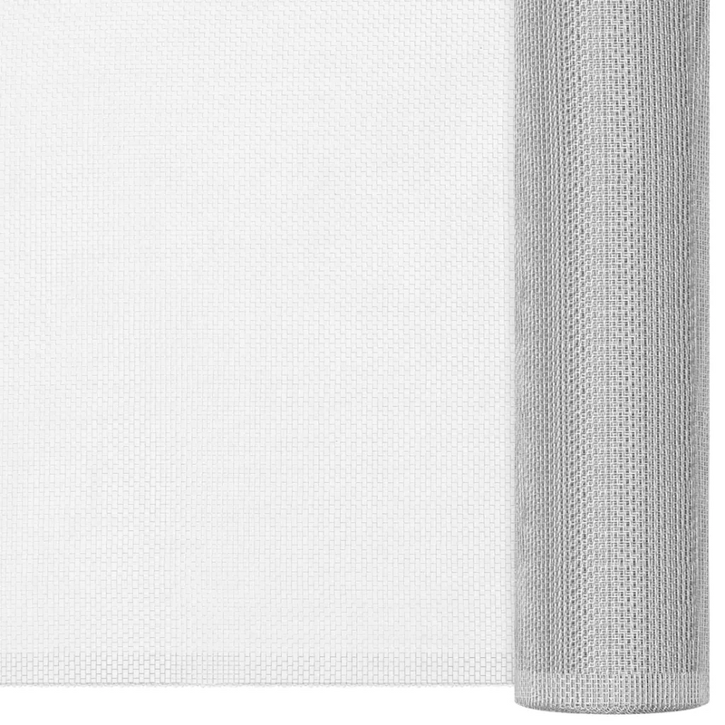 Mesh Screen Aluminium 112x2000 cm Silver
