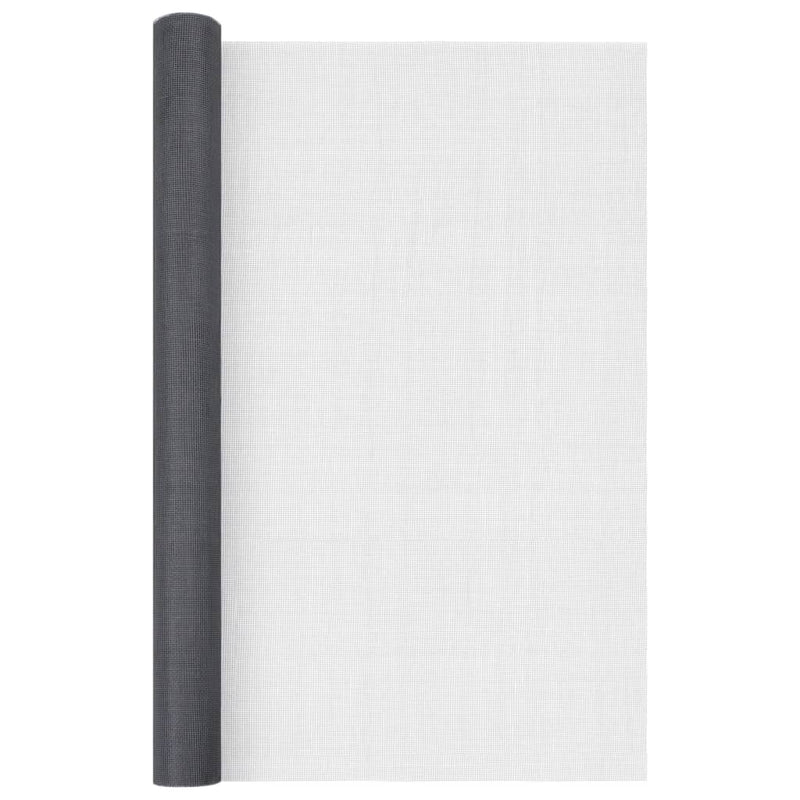 vidaXL Mesh Screen Fiberglass 100x500 cm Grey